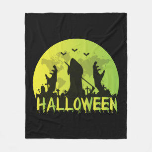 Halloween fleece blanket