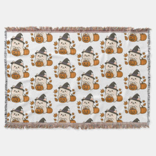 Halloween Fleecedeken — Schattige Pomeranian Throw Blanket