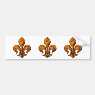 Halloween Fleur de lis Bumper Sticker
