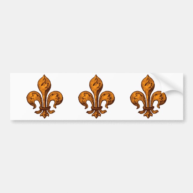 Halloween Fleur de lis Bumper Sticker (Front)