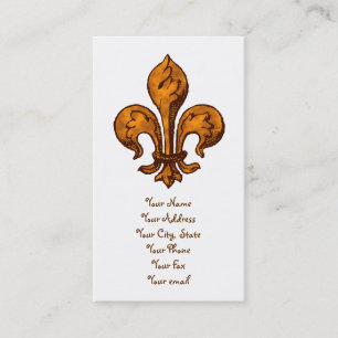 Halloween Fleur de lis Business Card