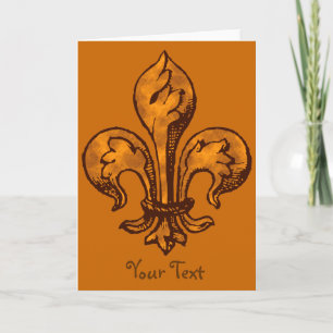 Halloween Fleur de lis Card