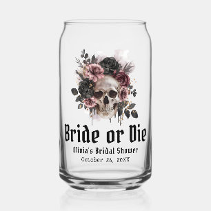 Halloween Floral Skull Bride or Die Bridal Shower