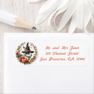 Halloween Floral Wreath - The Rabbit - Address