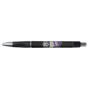 Halloween Flower Skull Pen