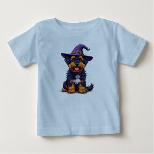 🎃 Halloween Fluffy Dog Baby Tee 🐶