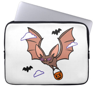 Halloween flying bat cute laptop sleeve