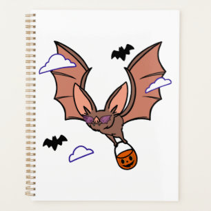 Halloween flying bat cute planner