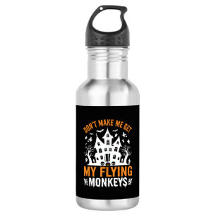 Halloween Flying Monkeys Haunted House Graphic 532 Ml Water Bottle