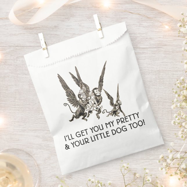 Halloween Flying Monkeys Wizard Of Oz Favour Bag (Clipped)