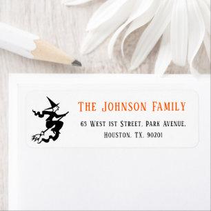 Halloween Flying Witch Party Adresse postale