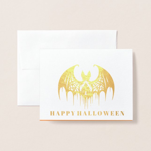 Halloween Foil Card (Front With Envelope)
