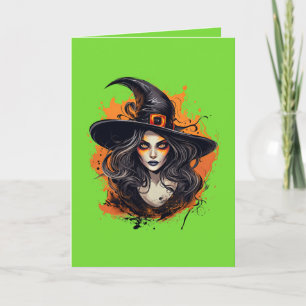 "Halloween" Folded Greeting Card