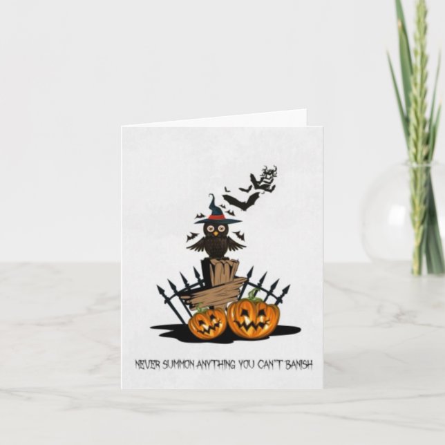 Halloween Folded Holiday Card (Front)