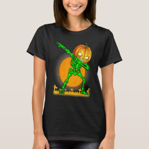 Halloween For Boys Kids Dabbing Skeleton Costume D T-Shirt