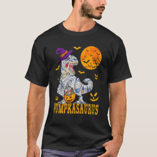 Halloween for Boys Kids Pumpkasaurus Dinosaur Pum T-Shirt