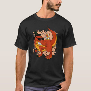 Halloween For Boys Men Dinosaur Rex Pug T-Shirt