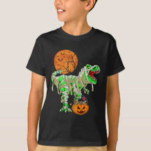 Halloween  for Boys Men Dinosaur T-rex Mummy Pumpk T-Shirt