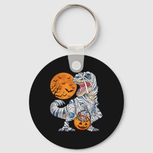 Halloween For Boys Men Dinosaur T Rex Mummy Pumpki Keychain