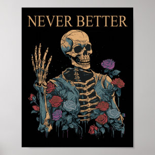 Halloween  For Women Never Better Aesthetic Hallow Poster