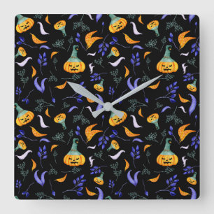 Halloween Forest Wall Clock