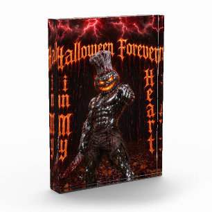Halloween Forever In My Heart Gothic Pumpkin Jack Photo Block