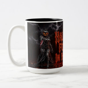 Halloween Forever In My Heart Gothic Pumpkin Jack Two-Tone Coffee Mug