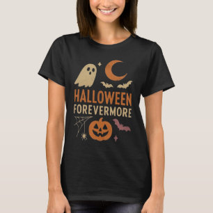 Halloween Forevermore   Ghost, Pumpkin & Bats T-Shirt