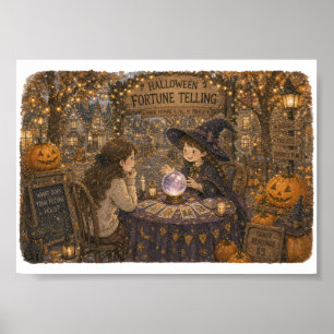 Halloween Fortune Telling for Witchy Party Lovers Poster