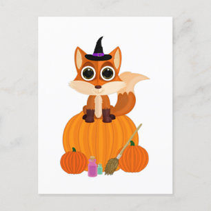 Halloween Fox  Postcard