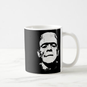 Halloween Frankenstein Monster Black And White  Coffee Mug