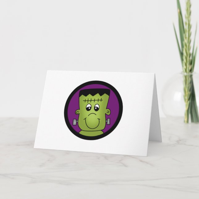 Halloween Frankie Tshirts and Gifts Card (Front)