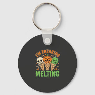 Halloween Freaking Melting Ice Cream Keychain