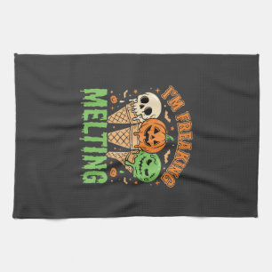 Halloween Freaking Melting Ice Cream Kitchen Towel