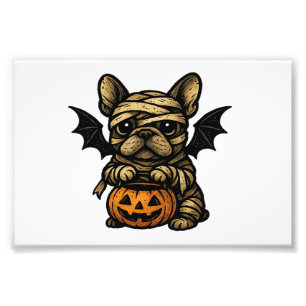 Halloween French Bulldog � Cute Spooky Dog Art Cla Photo Print