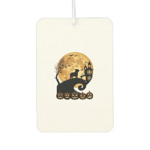 Halloween French Bulldog Moon Spooky Pumpkins Haun Air Freshener
