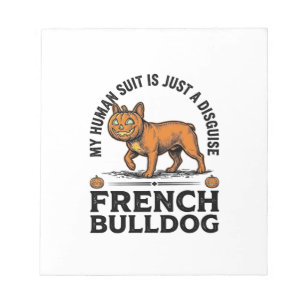 Halloween French Bulldog Pumpkin Costume Shirt_1 Notepad