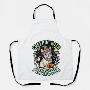 Halloween French Bulldog Spooky Companion Apron