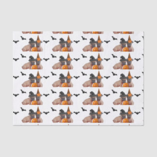 Halloween French Bulldog tissue paper