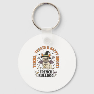 Halloween French Bulldog Trickster Keychain