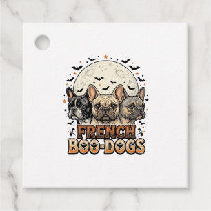 Halloween Frenchie Boo Dogs Funny Vintage_1 Favour Tags