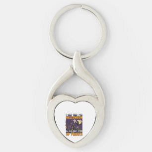 Halloween Fright Haunted House Witch Ghost_1 Keychain