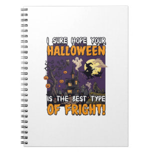 Halloween Fright Haunted House Witch Ghost_1 Notebook