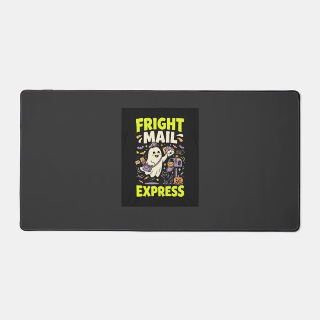 Halloween Fright Mail Express Desk Mat (Front)