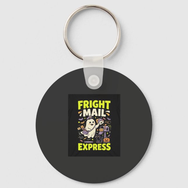 Halloween Fright Mail Express Keychain (Front)