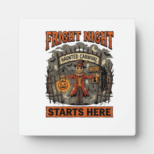 Halloween Fright Night Festival Plaque