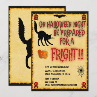 Halloween Fright Night Invitation