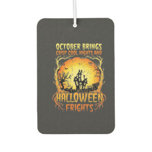 Halloween Frights Haunted House Full Moon Pumpkins Air Freshener