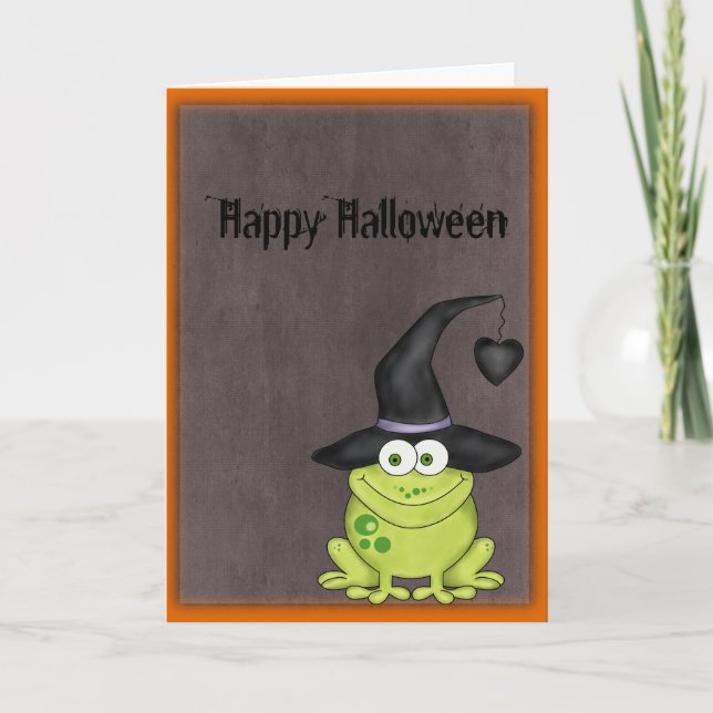 Halloween Frog Card (Front)