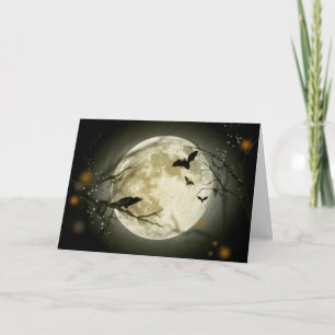 Halloween Full Moon Card